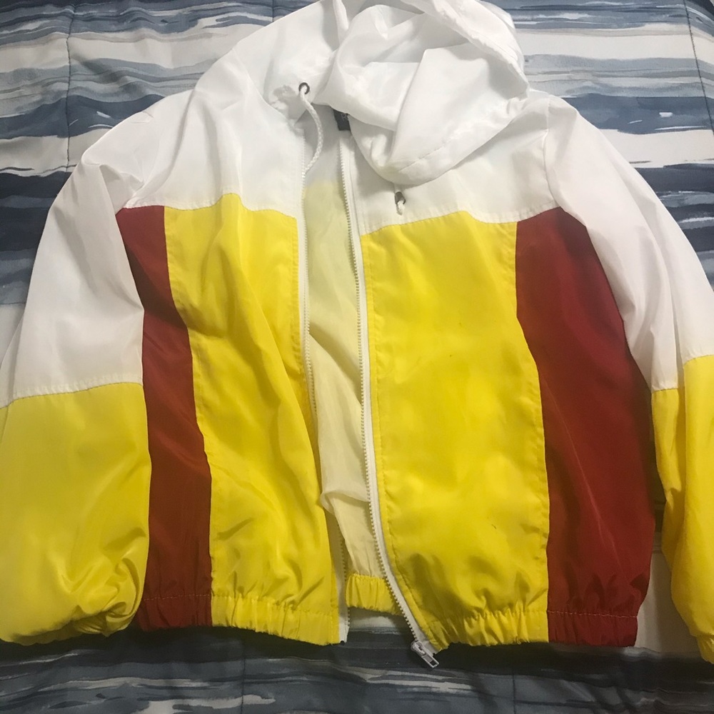 Retro Red & Yellow Windbreaker